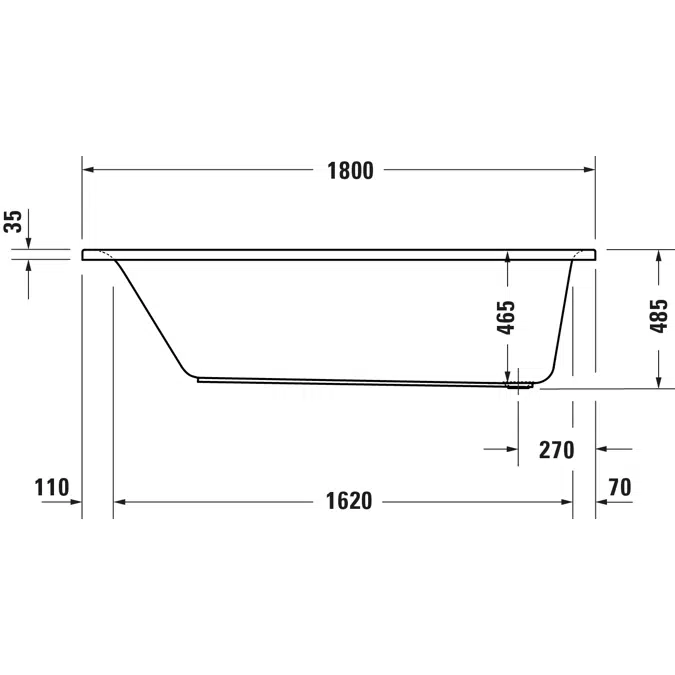 700475 D-Neo Bathtub