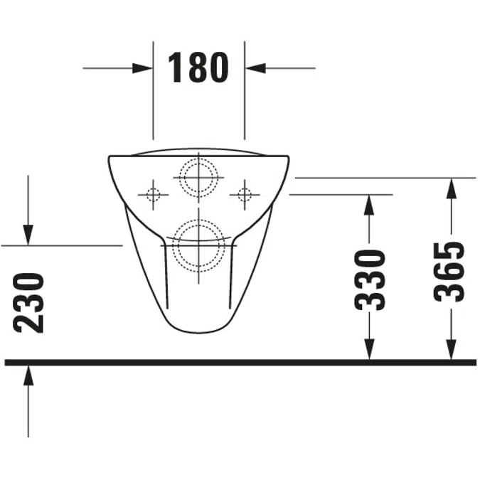 D-Code Wall-mounted toilet White High Gloss 545 mm - 253509