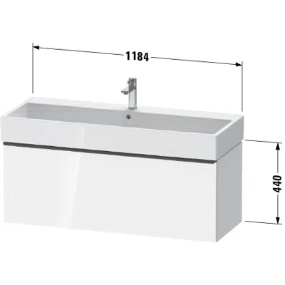 Obrázek pro DE4275 D-Neo Vanity unit wall-mounted