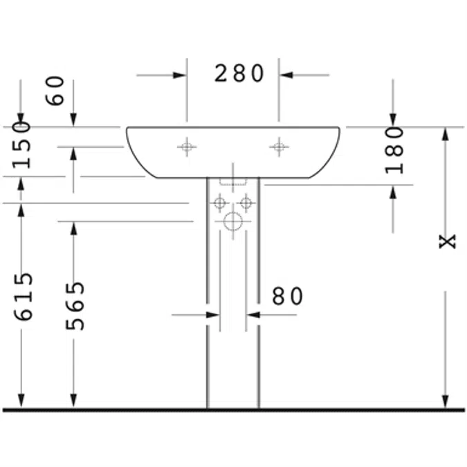 Duravit D-Code Lavabo - 231065