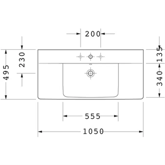 P3 Comforts Washbasin, furniture washbasin 233210