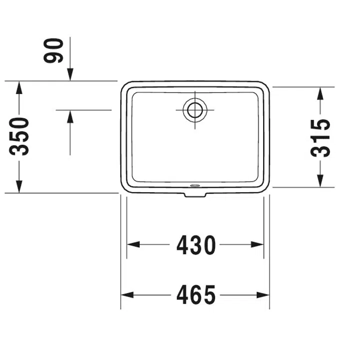 Duravit Vero Lavabo empotrado - 033043