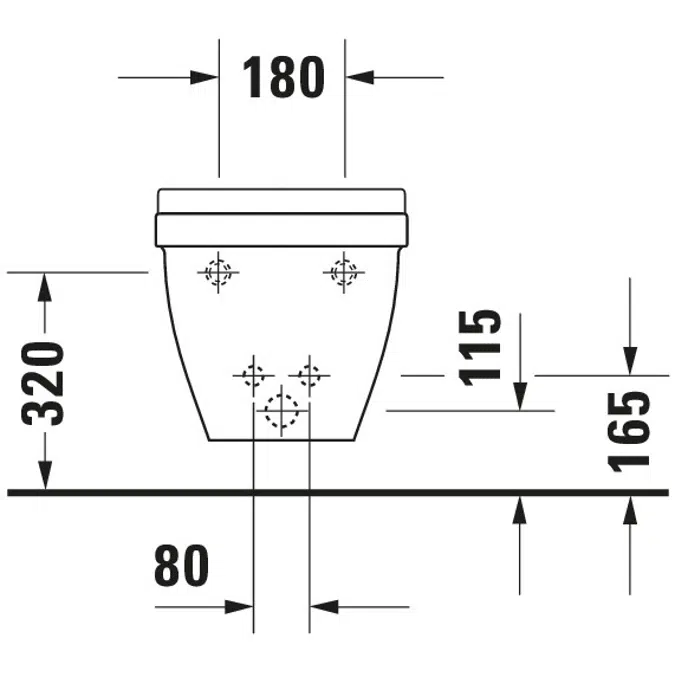 Duravit Starck 3 Bidé suspendido - 228015