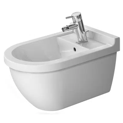 изображение для Starck 3 Wall-mounted bidet White High Gloss 540 mm - 228015