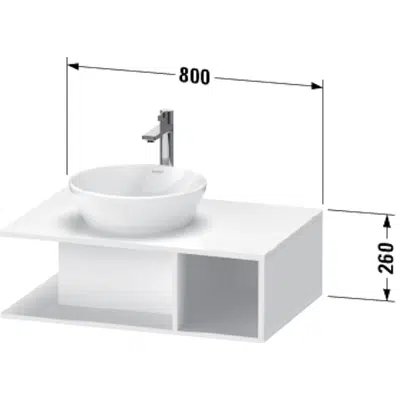 Obrázek pro DE4928 D-Neo Vanity unit wall-mounted