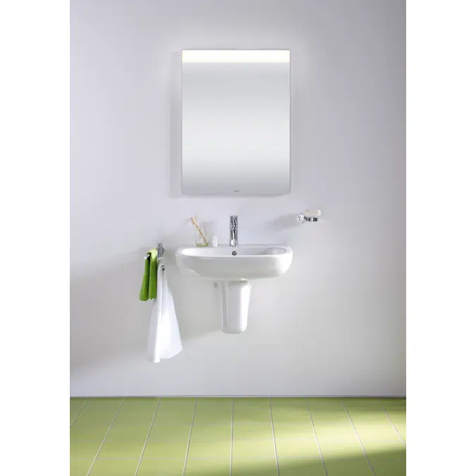 Duravit D-Code - Lavabo 60x46 cm, avec un trou pour robinet, blanc