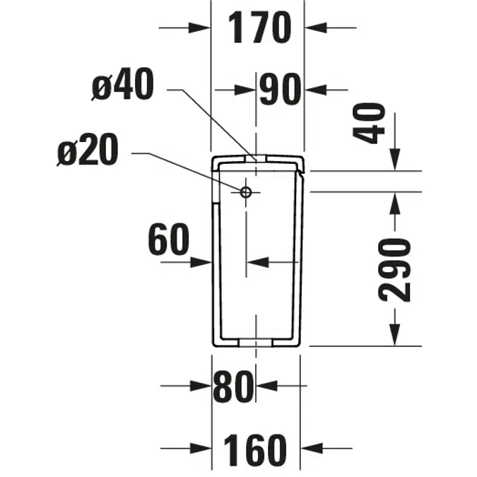 Duravit No.1 Spülkasten 094100