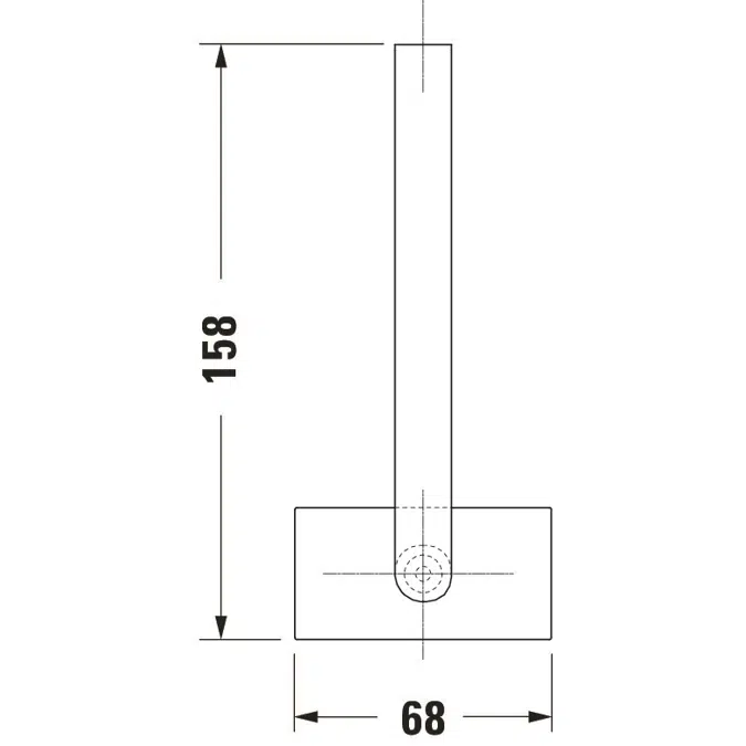 Karree Spare roll holder 68x68x158 mm - 009956