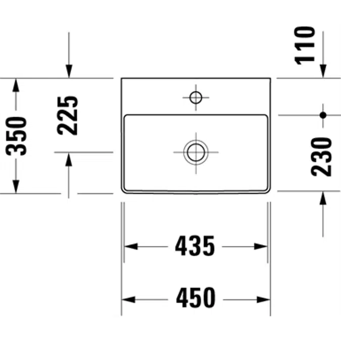 DuraSquare Handwaschbecken 073245