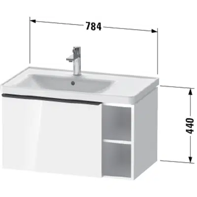 Immagine per DE4258 D-Neo Vanity unit wall-mounted