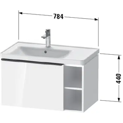 Image for DE4258 D-Neo Vanity unit wall-mounted