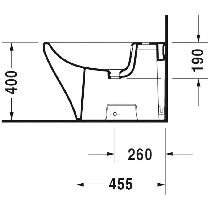 Duravit DuraStyle Bidé de pie - 228310