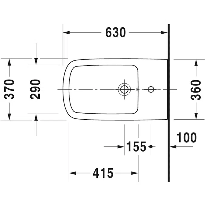 DuraStyle Stand Bidet 228310