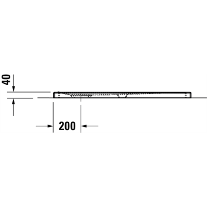 Duravit Tempano Plato de ducha, Rectangular - 720193