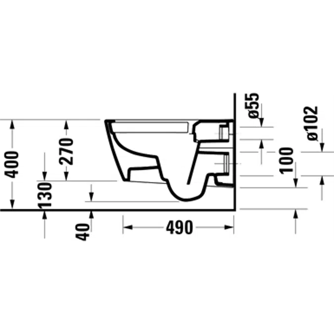 Viu wall-mounted toilet 251109