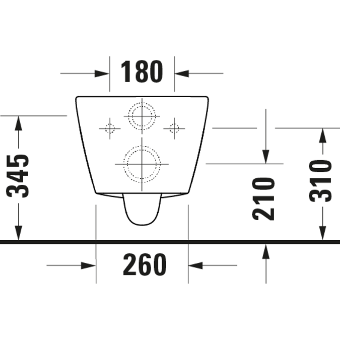 258709 D-Neo Wall-mounted toilet