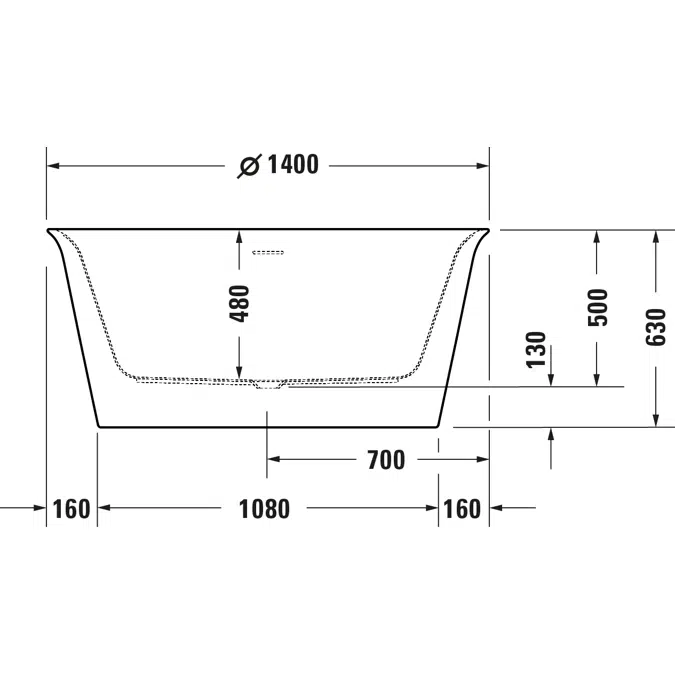 700470 White Tulip Bathtub