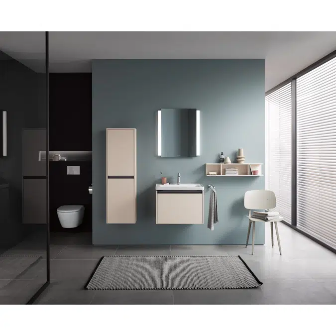 Ketho.2 Mirror  Mirrored, White Matt - K27072