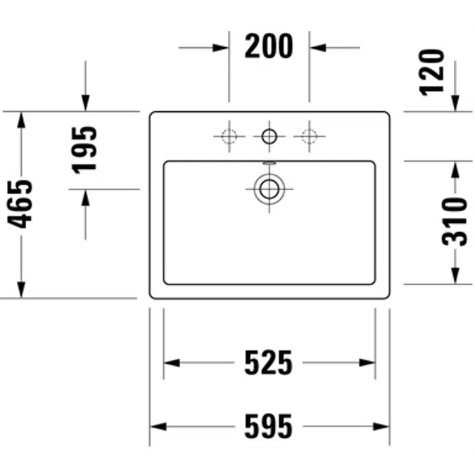 Vero Above-Counter Bathroom Sink 045260