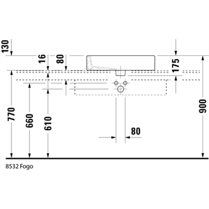 Duravit Vero Lavabo sobre encimera - 045260