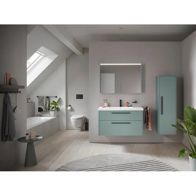 D-Code Wall-mounted toilet Compact White High Gloss 480 mm - 251509