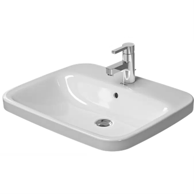 DuraStyle Lavabo empotrado Blanco Brillante 615 mm - 037462