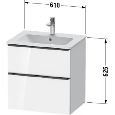 bild för DE4361 D-Neo Vanity unit wall-mounted