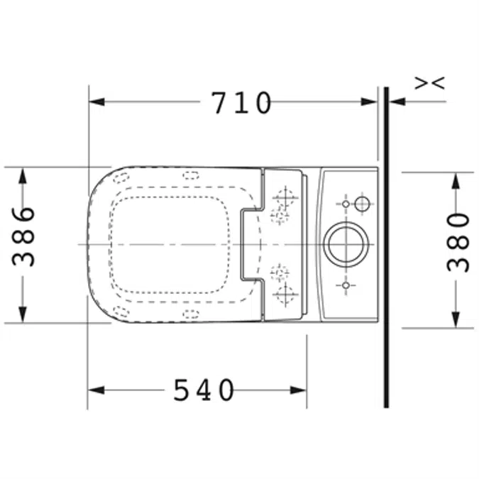 P3 Comforts Two-piece toilet 216851