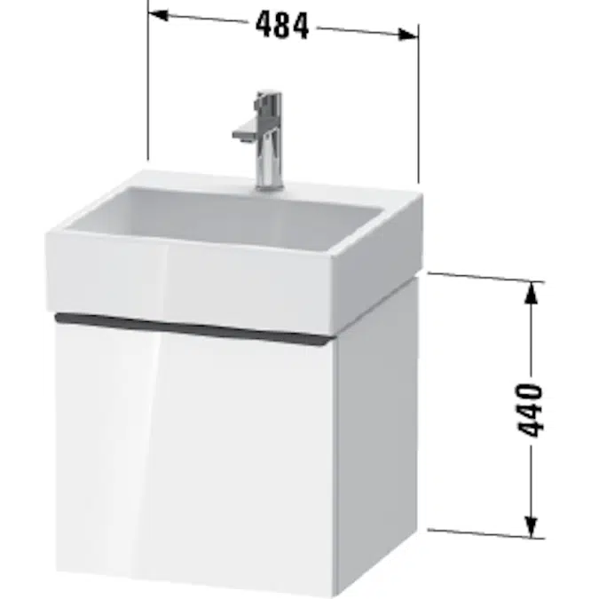 DE4270 D-Neo Vanity unit wall-mounted