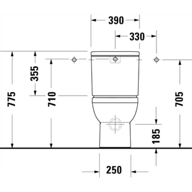 DuraStyle Basic floor-mounted toilet 218209