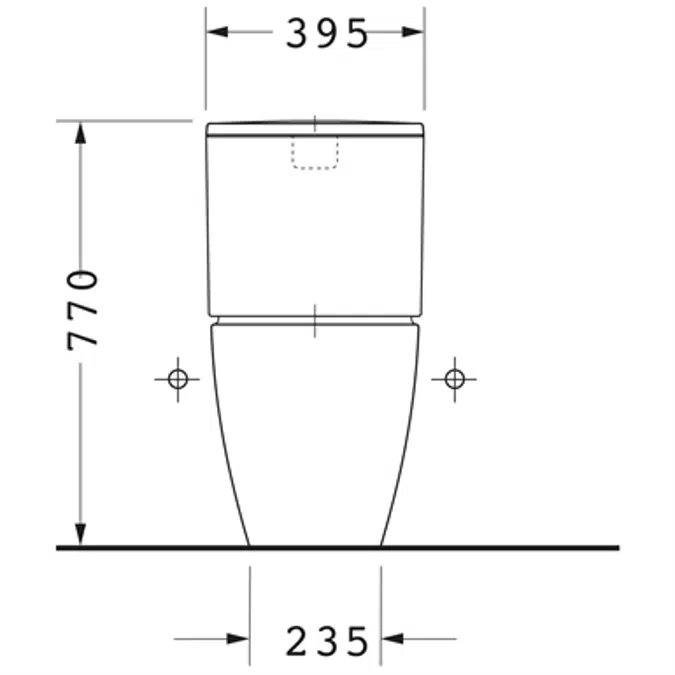ME by Starck Toilet close-coupled 217201