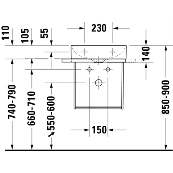 DuraSquare Metal console 003110