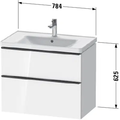imazhi i DE4355 D-Neo Vanity unit wall-mounted