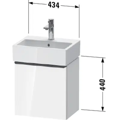 Image pour DE4217 D-Neo Vanity unit wall-mounted