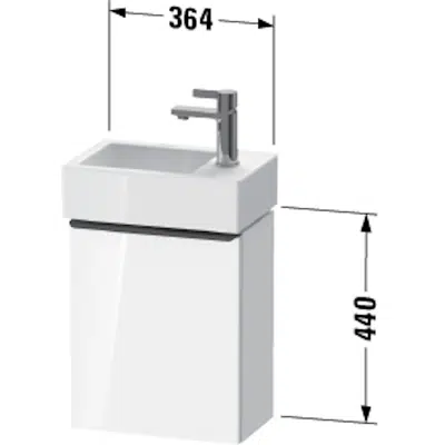 画像 DE4218 D-Neo Vanity unit wall-mounted