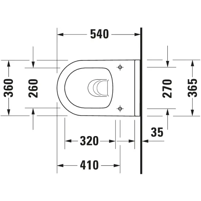 BIM objects - Free download! Starck 3 Toilet wall-mounted with ...