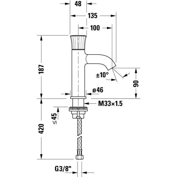 WT1010 Single-lever-washbasin-mixer
