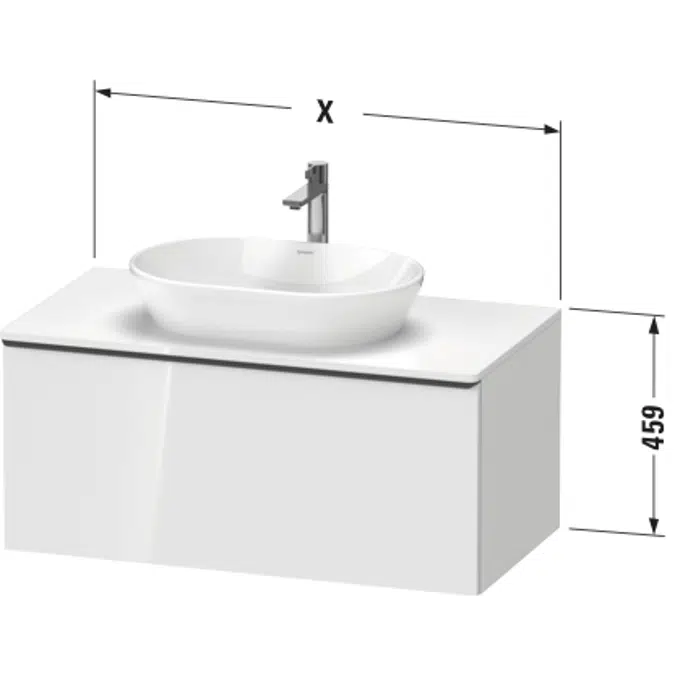 DE4948 D-Neo Vanity unit wall-mounted