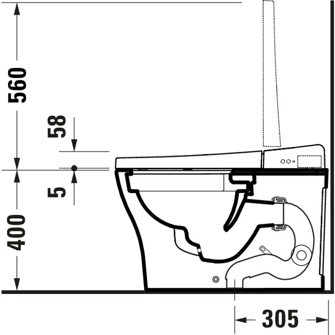 SensoWash u Integrated shower toilet White - 622000011