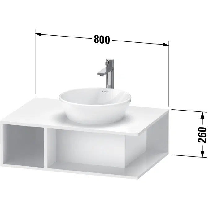 DE4958 D-Neo Vanity unit wall-mounted