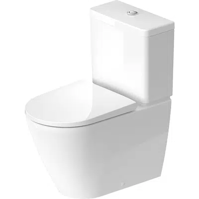 D-Neo Floorstanding toilet for combination White High Gloss 650 mm - 200209图像