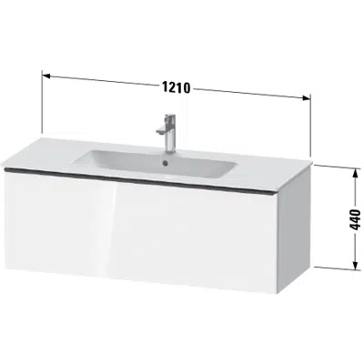 DE4264 D-Neo Vanity unit wall-mounted图像