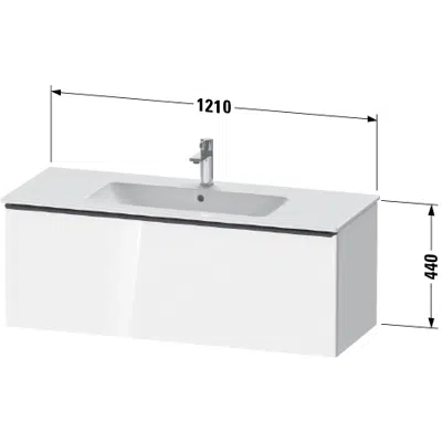 Image for DE4264 D-Neo Vanity unit wall-mounted