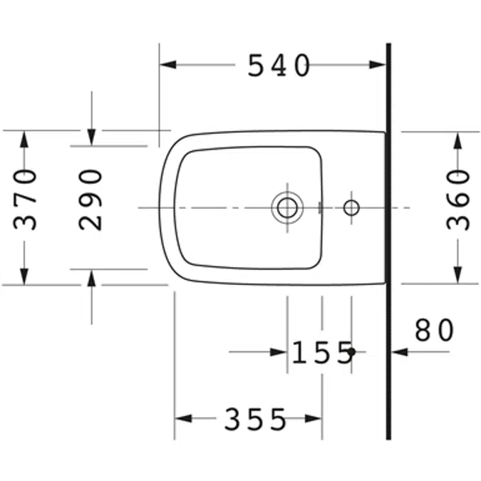 Duravit DuraStyle Bidé suspendido - 228715