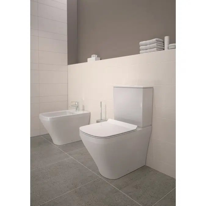 DuraStyle Toilet close-coupled White High Gloss 630 mm - 215509
