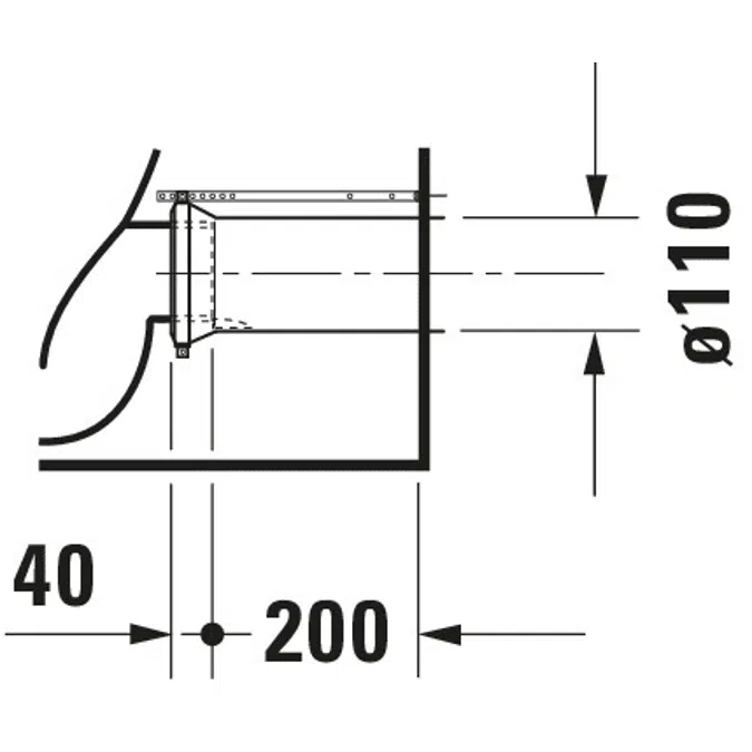 DuraStyle Toilet close-coupled White High Gloss 630 mm - 215509