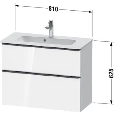 Image for DE4369 D-Neo Vanity unit wall-mounted
