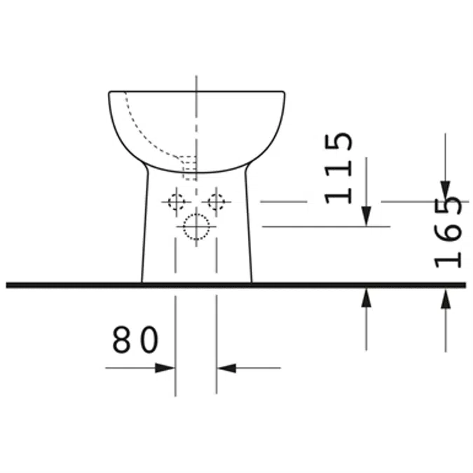 D-Code Stand Bidet 224110