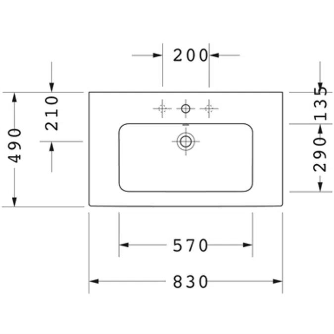 ME by Starck Washbasin, furniture washbasin 233683
