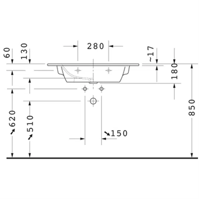 ME by Starck Washbasin, furniture washbasin 233683